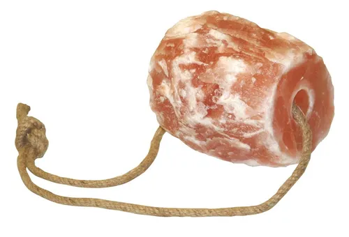 Can-Agri Leckstein aus Bergkristallsalz 2,5 kg - naturbelassener Salzleckstein mit Mineralien und Spurenelementen, ideal für gesunde Pferdeernährung