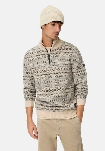 camel active Herren Strick-Troyer aus reiner Lammwolle - Pullover für Herren, aus 100 % Lammwolle für optimale Wärme, mit einem praktischen Reißverschluss und stylishem Regular Fit.