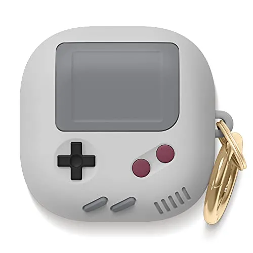 elago GB5 Case Kompatibel mit Samsung Galaxy Buds FE (2023), Galaxy Buds2 Pro Hülle (2022) Kompatibel mit Galaxy Buds2 / Buds Pro/Buds Live, Klassisches Handheld Game Console Design (Grau)