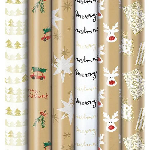 Zoewie Weihnachts-Geschenkpapier-Röllchen 'Simply the Best' (Geschenkpapier, 25 x) (33052 424250)