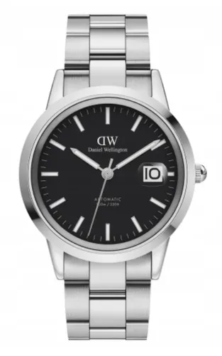Herrenarmbanduhr DW Iconic Link Silber 40mm - Armbanduhren für Herren, elegante 40mm Uhr mit robustem Gehäuse und zeitlosem Design, ideal für jeden Anlass.