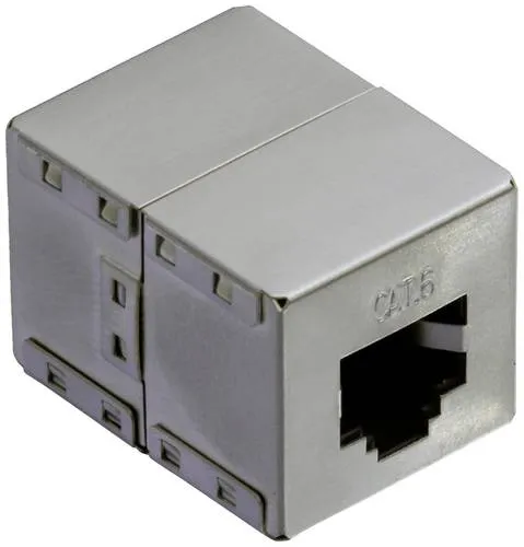 Value RJ45-Kupplung RJ45 Adapter CAT 6 Silber