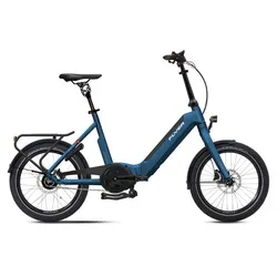 Flyer Upstreet2 5.40 Comfort Faltrad - Jeans Blue / White Gloss - E-Bike für Alltag und Reise, ideal für Flexibilität und Komfort mit sicherer Fahrweise.