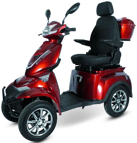 ECO ENGEL 530 Rot 4 Rad - 25 km/h Elektroscooter, für mehr Mobilität und Selbstständigkeit im Alltag