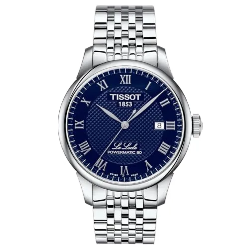 Tissot T-Classic TISSOT LE LOCLE Powermatic 80 - elegante Herrenuhr in Blau und Grau - Herrenuhren: Tissot T-Classic LE LOCLE mit Powermatic 80 Uhrwerk, bietet präzise Ganggenauigkeit und ein stilvolles Design.