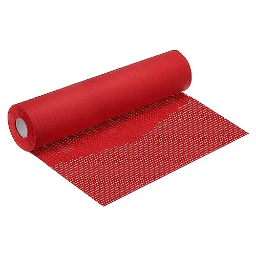 sourcing map Wabenförmiges Packpapier 15"x164Ft Dämpfender Umschlag Rollen Packpapier für Umzug Versand Verpackung Geschenke Rot