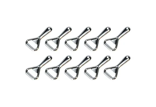 WESTMARK Flaschenöffner 10 Stk., für Flaschen mit Kronkorken, Stahl/Metall, Silber