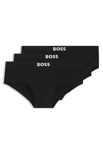 Hipster BOSS "3P BOSS ONE x David Beckham", Herrenunterhosen, Gr. XL - Herrenunterhosen in Schwarz, aus elastischem Jersey (95% Baumwolle, 5% Elasthan) für optimalen Tragekomfort. Teil der exklusiven BOSS ONE Kapselkollektion.