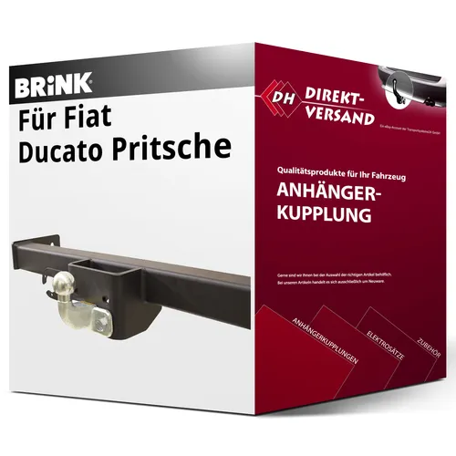 Peugeot Boxer Kasten/Buss Typ 250 Anhängerkupplung von Brink - Starr, 3500 kg Anhängelast, keine Eintragung in Fahrzeugpapiere notwendig. Ideal für Peugeot Boxer Baujahr 09.2005 - 01.2011. Komplett mit Montagezubehör.