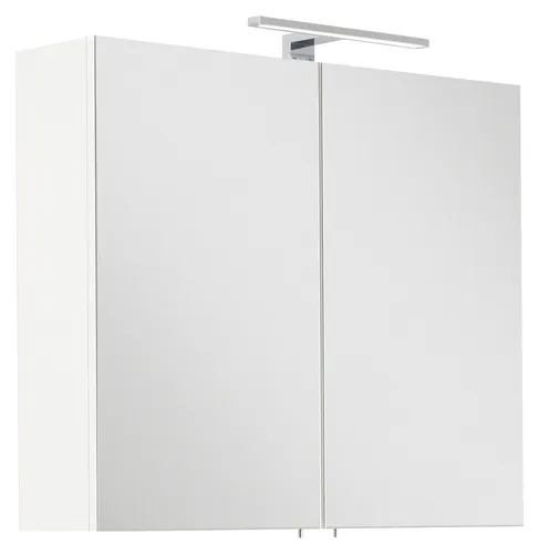 Magnolia Home Badezimmerspiegelschrank SANTINI 75 weiß mit LED-Lampe - Hochwertiger Spiegelschrank für Ihr Badezimmer – mit Softclose-Funktion und praktischer LED-Beleuchtung. Ideal für eine stilvolle Wandmontage und optimalen Stauraum.