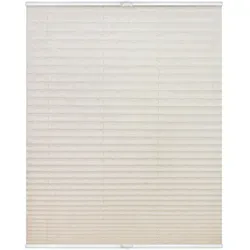 Lichtblick Plissee Klemmfix 70x130 cm - Elegante Crushed Optik - Plissee ohne Bohren, schnell montierbar mit verstellbaren Klemmträgern. Lichtdurchlässig und blickdicht, ideal für moderne Wohnräume.