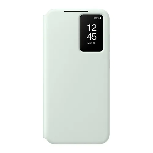 Samsung Smart View Wallet Case EF-ZS721 für Galaxy S24 FE - Klapphülle mit Kartenfach und Sichtfenster, optimaler Rundum-Schutz und bequemes Annehmen von Anrufen