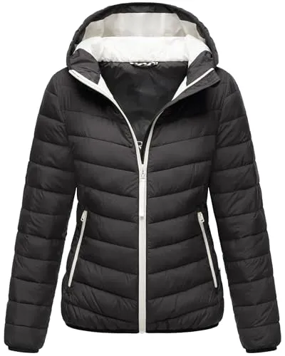 MARIKOO Damen Winterjacke B994 - Stylische Steppjacke mit Kapuze (S-3XL) - Hochwertige Damen Winterjacke mit Kapuze, ideal für kalte Tage. Praktische Taschen und warmhaltende Eigenschaften sorgen für Komfort. Perfekt für Outdoor-Aktivitäten und Freizeit.