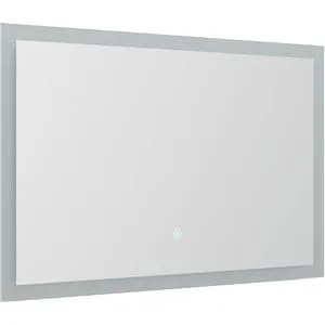 LED Spiegel 60x53 cm mit Touch Bedienung - Badspiegel mit energiesparender LED-Beleuchtung und Touch-Funktion, ideal für modernes Badezimmer-Design.