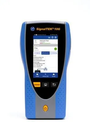 TREND NETWORKS SignalTEK10G CT Ethernet Troubleshooter - Messgeräte & Werkzeug, leistungsstarker Ethernet-Tester zur Ermittlung der Bandbreite bis 10 Gbit/s für effiziente Netzwerkdiagnosen.
