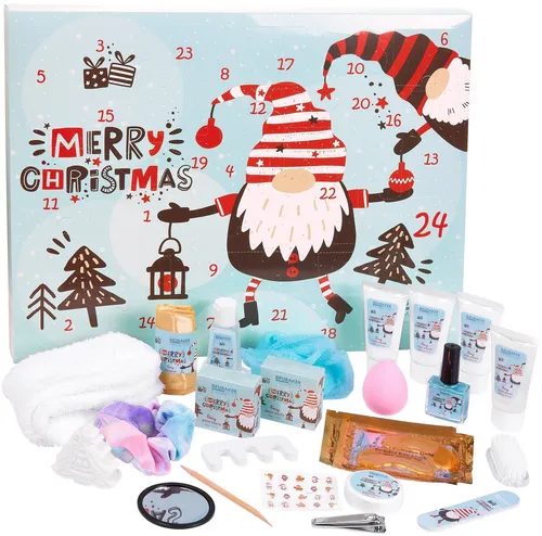 BRUBAKER Adventskalender XXL Beauty Weihnachtskalender 2024 - Adventskalender für Körperpflege mit 24 Überraschungen, ideal für Frauen und Mädchen. Verwöhnen Sie sich täglich mit hochwertigen Pflegeprodukten und genießen Sie die festliche Zeit!