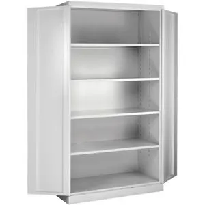 ADB Stahlschrank XXL – Hochwertiger Mehrzweckschrank (1100 x 1920 x 580 mm) - Hochschrank aus stabilen, pulverbeschichteten Metall mit 4 höhenverstellbaren Fachböden und 2-fach Verriegelung für optimalen Schutz. Erhältlich in verschiedenen Farben.