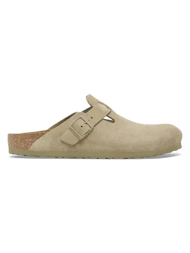 Birkenstock Clog Beige 43 EU - Hausschuhe aus hochwertigem Echtleder, mit innenliegendem Keilabsatz für optimalen Tragekomfort und Unterstützung im Alltag.