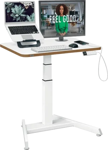 Leitz Ergo 65340001 - Elektrisch höhenverstellbarer Schreibtisch - Kinderschreibtisch mit 4-fach Memory-Funktion und Kollisionsschutz. Ideal für ergonomisches Arbeiten, passt sich in der Höhe an die Bedürfnisse Ihres Kindes an.