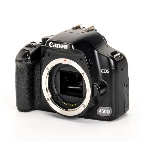 Canon EOS 450D - DSLR-Kamera mit 12,2 MP - Spiegelreflexkamera mit 2,7x optischem Zoom und Live-View-Funktion für beeindruckende Fotos. Ideal für Hobbyfotografen, die kreative Möglichkeiten entdecken möchten.