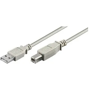goobay USB 2.0 A/USB 2.0 B Kabel 1,8 m grau, 1 St.