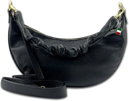 Florence Damen Tasche Schwarz Leder 32x15x9cm - Body- & Crossover-Bags, stilvolle und praktische Tasche aus hochwertigem Leder für jeden Anlass