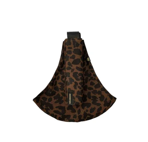 Wildride Babytrage, Brown Leopard - Babytragen in stilvollem Brown Leopard-Design, ideal für Babys ab 9 Monaten und bequem für Eltern.