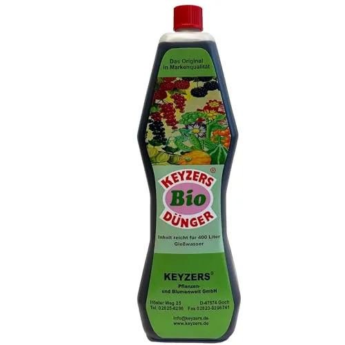 Keyzers Bio-Dünger 1000ml für Obst- und Gemüse - Bio-Dünger für gesunde Pflanzen, ideal für Obst- und Gemüseanbau, fördert das Wachstum und die Erträge auf natürliche Weise.