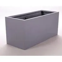 Elegant Einrichten Pflanzkübel Fiberglas Rechteckig 120x50x55cm Grau - Großer Pflanztrog aus grauem Fiberglas, ideal als Raumteiler für Innen und Außen. Die UV-beständige und frostsichere Oberfläche sorgt für Langlebigkeit und einfache Pflege. Perfekt für kreative Bepflanzungen und Gestaltungsideen.