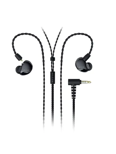 RAZER Moray In-Ear-Kopfhörer schwarz - Hochwertiger Klang mit Memory-Schaumstoff-Ohrstöpseln für perfekten Tragekomfort und spritzwassergeschützte Tasche