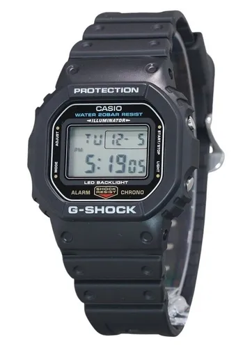 Casio G-SHOCK Digital Alarm Chrono Illuminator Timer DW-5600UE-1 200M Herrenuhr