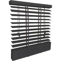 Sol Royal SolDecor BE5 Holzjalousie 105x250cm Schwarz – Elegantes Design - Hochwertige Holzjalousie mit 50-mm-Lamellen für stilvollen Sichtschutz und flexibles Lichtmanagement. Einfache Montage und vielseitige Befestigungsmöglichkeiten – ideal für Ihr Zuhause.