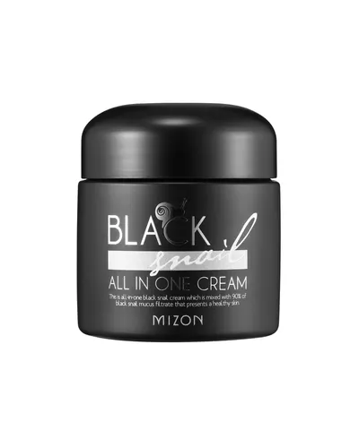 Mizon Gesichtscreme mit schwarzem Schneckenschleim, 75 ml - Tagespflege mit regenerierendem schwarzem Schneckenschleim für ein strahlendes Hautbild und intensive Feuchtigkeit.