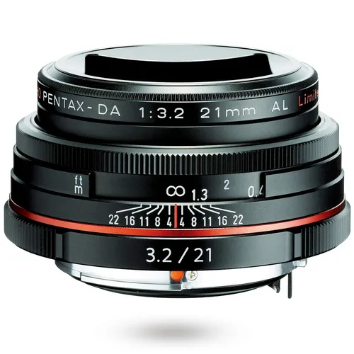 PENTAX Einzel Fokus Objektiv HD Da 21mm F3.2AL Limitierte Schwarz K Bajonett, 