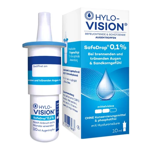 Hylo-Vision SafeDrop 0,1% Augentropfen 10 ml