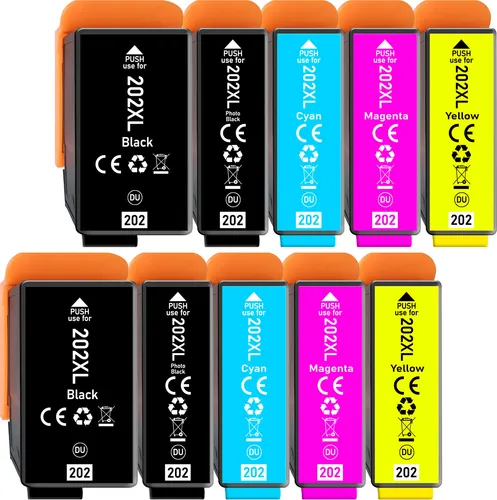 10er Pack Druckerpatronen 202 202XL kompatibel mit Epson XP-6100