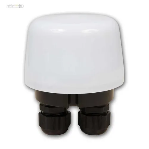 Dämmerungs-Schalter IP66, 230V 15A, Dämmerungssensor, 5-50 Lux einstellbar