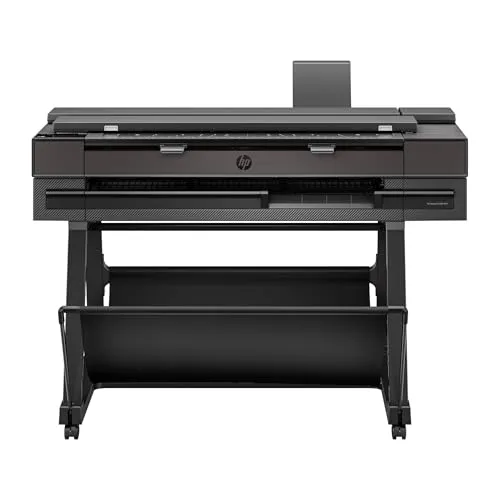 HP Designjet T850 A0-MFP - Multifunktionaler Plotter für DIN A4 bis A0, drucken, kopieren und scannen in herausragender Qualität mit WLAN und automatischer Schneidevorrichtung