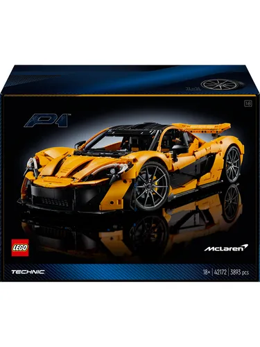 LEGO Technic McLaren P1 - Maßstab 1:8 Supersportwagen Bauset für Erwachsene mit V8-Kolbenmotor und exklusiven Online-Inhalten, perfektes Geschenk für Autofans