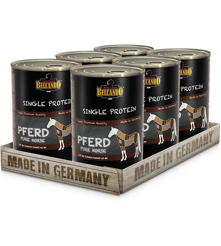 BELCANDO Single Protein Pferd 6x400g Nassfutter Hundefutter nass Futter Hund