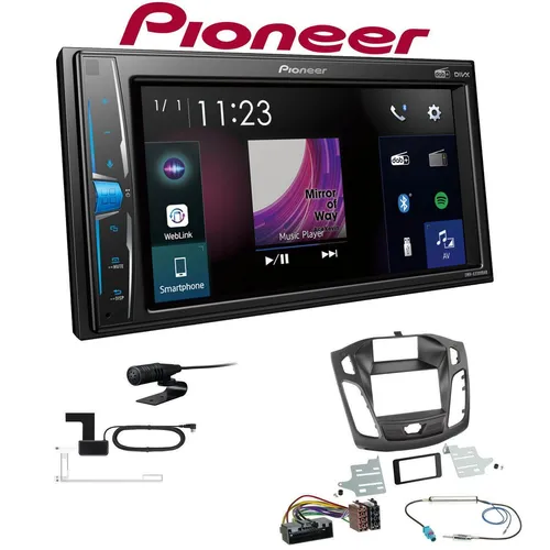 Pioneer Multimedia Autoradio DYB für Ford Focus III 2011-2016 - 2-DIN Autoradio mit Touchscreen, Bluetooth und DAB+ für Ford Focus III. Genießen Sie digitale Radiosender und Streaming-Dienste wie Spotify unterwegs.