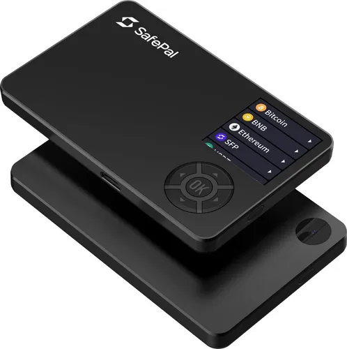 SafePal S1 - Krypto Hardware Wallet - Speichermedien Zubehör mit fortschrittlicher Sicherheit, ideal für Krypto-Enthusiasten: Der SafePal S1 schützt Ihre digitalen Vermögenswerte durch EAL5+ Chip und Ende-zu-Ende-Verschlüsselung.