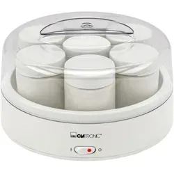 CLATRONIC Joghurtbereiter JM 3344 - Joghurtbereiter in Weiß, ideal für cremigen Joghurtgenuss zu Hause