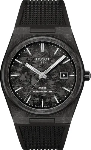 Tissot PRX Powermatic 80 Carbon T137.907.97.201.00 Herren Automatikuhr - Hochwertige Herrenuhr mit Edelstahlgehäuse, 40 mm Durchmesser und Saphirglas, ideal für stilbewusste Männer.