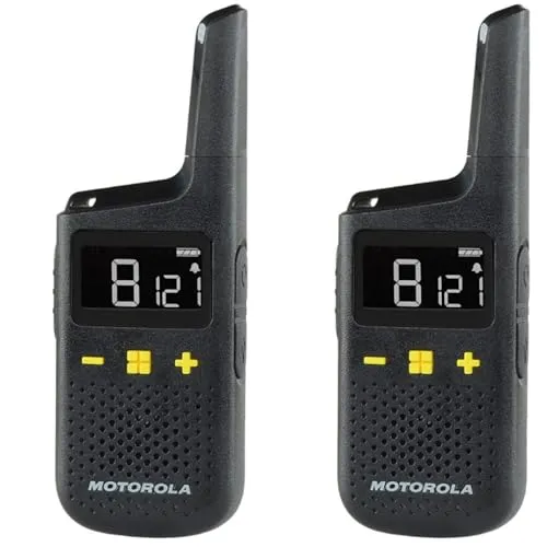 Set AUS Zwei XT185 DOPPELPACKS - Motorola XT185 Zweiwege-Funkgerät, 16 Kanäle für klare Kommunikation im Freien und bei Outdoor-Aktivitäten