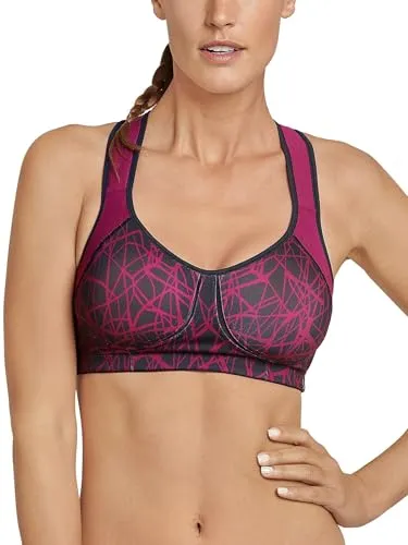 Schiesser Damen Sportbeha, Vario Sport BH, Rot (Beere 512), 80D EU