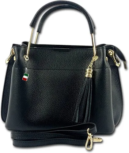 FLORENCE Umhängetasche aus echtem Leder - stilvoll und elegant - Elegante Umhängetasche für Damen aus feinem Kalbsleder, Made in Italy. Ideal für den täglichen Gebrauch mit einem kompakten Design für praktische Handhabung.