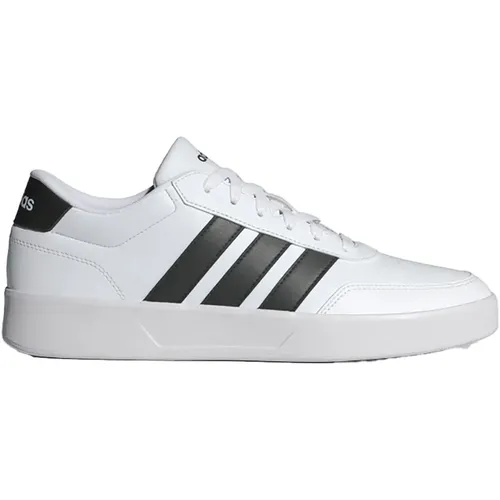 adidas Herren BREAKNET 3.0 Schuhe - Cloud White/Core Black, 40 2/3 EU - Herren-Sneaker mit regulärer Passform, strapazierfähigem Synthetik-Obermaterial und rutschfester Gummiaußensohle für optimalen Komfort.