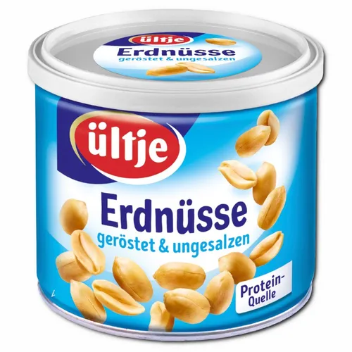  Ültje Erdnüsse ohne Salz, geröstet, Nüsse, 180g Dose 11,72€/1kg