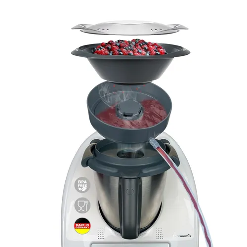 MixFino Dampfentsafter für Thermomix TM6 TM5 TM31 TM Friend - Vollautomatisch entsaften, gesund und naturrein mit Made in Germany Qualität